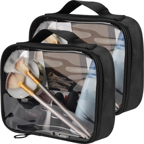 Mini kit di trucchi per borsa - trasparente - impermeabile - kit per la toilette - accessori per viaggio - cosmetici per donne - ragazze
