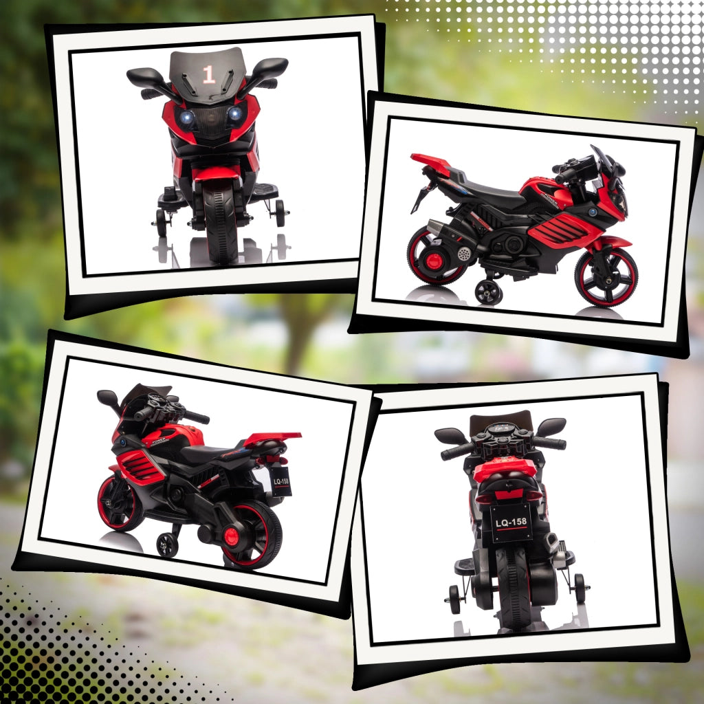 Moto Elettrica Bambini 6V ¨C zephmum ¨C Rosso