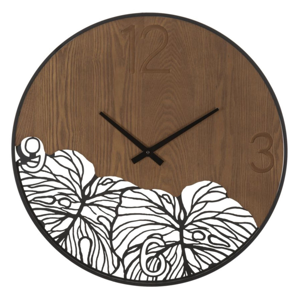 Orologio da Parete VKH263, Marrone, Metallo, 60x2x60 cm