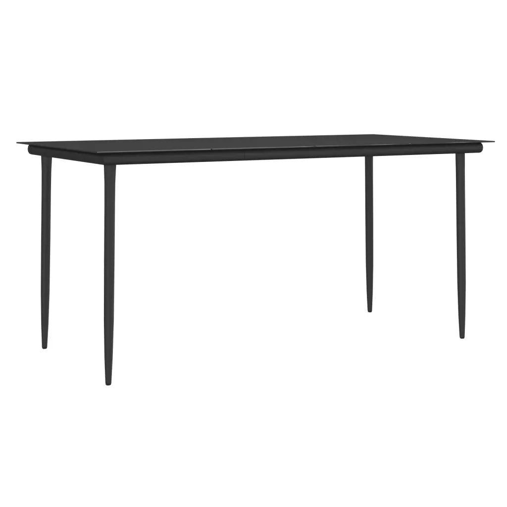 Set Pranzo da Giardino 5pz con Cuscini in Polyrattan e Acciaio 3186945