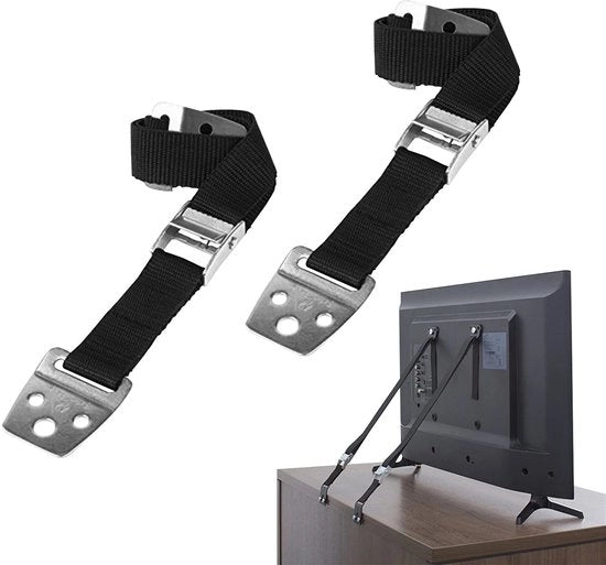 Cinturone di sicurezza per mobili - Corda per mobili adattabile - Sicurezza per bambini - Nero - Resistente al lavaggio - Adatto per divani e armadi