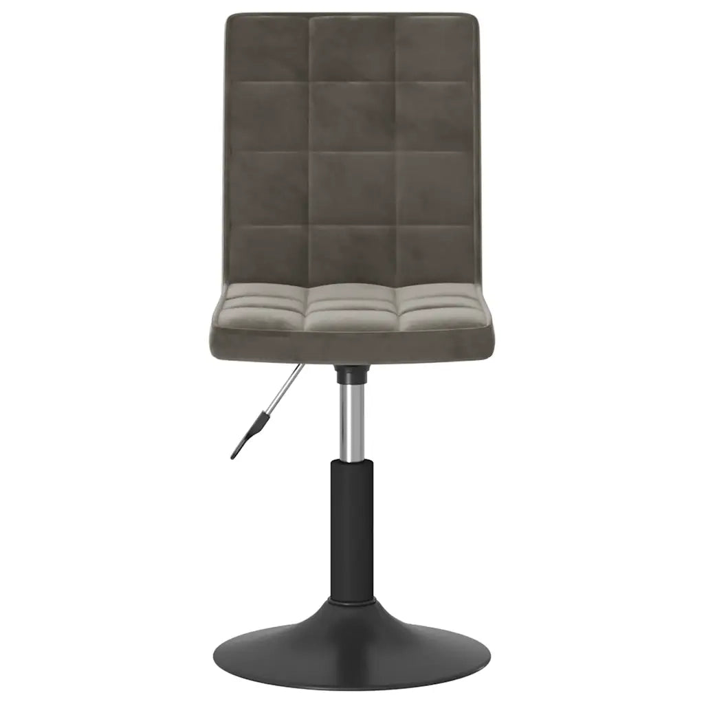 Sedie da Pranzo Girevoli 4 pz Grigio Scuro in Velluto 3089290