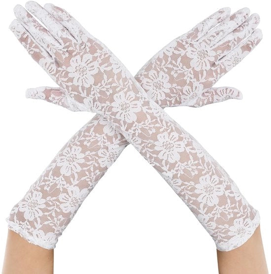 Maniche lunghe - Maniche per dita - Stile elegante - Sentimento di lusso - Nero - Maniche da sposa - Ideali per feste - Adatte per matrimoni.
