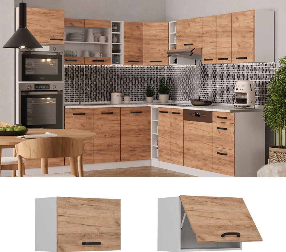 Vicco Pensile da cucina Quercia dorata 60 cm Piatto