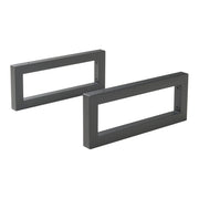 Set Hawangen di 2 Supporti per Mobili 'Fai da Te' Montaggio a Parete in Acciaio (LuxA) 45 x 20 cm - Nero [en.casa]