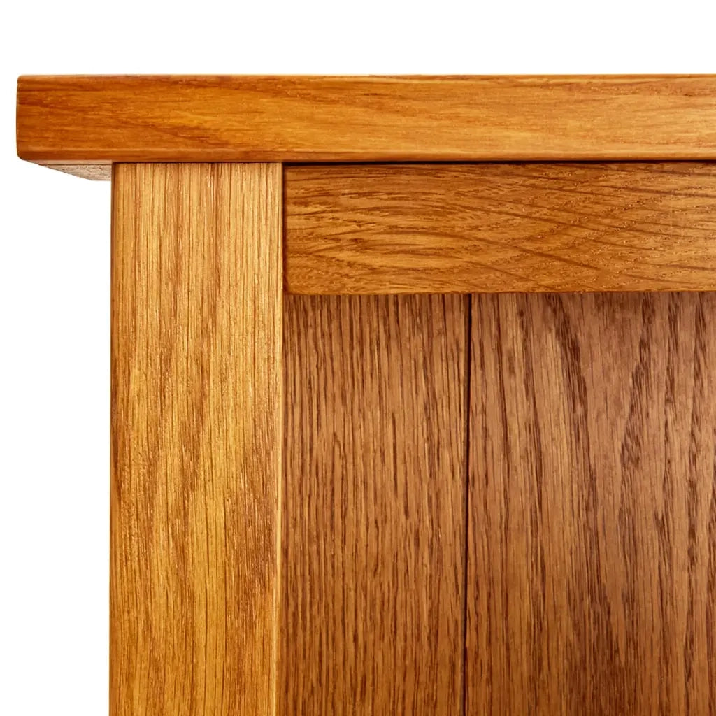 Libreria a 4 Ripiani 70x22x110 cm in Legno Massello di Rovere 331735