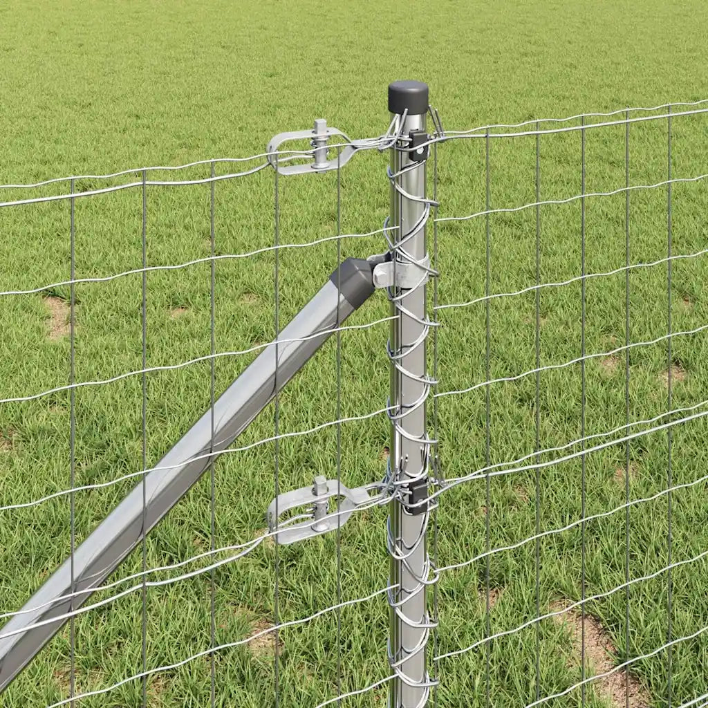 Recinzione con Posto Argento 0,6 x 50 m Acciaio