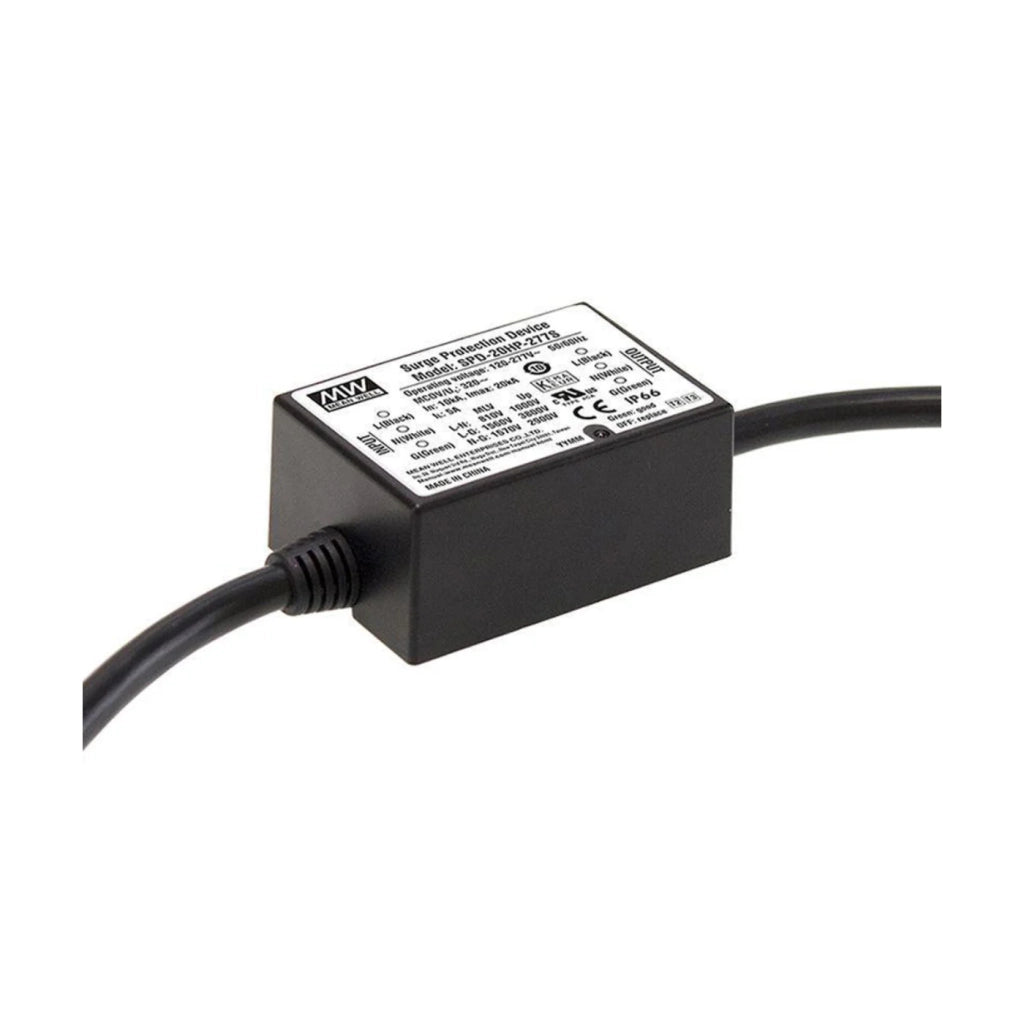 Alcapower Scaricatore di tensione SPD Tipo 3 per protezione apparecchi illuminazione LED e strisce 230V, 20kA, protezione termica, grado IP66
