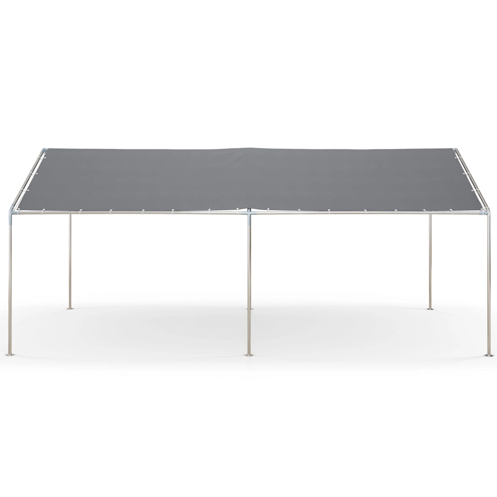 Carport Auto 6x3m ¨C Xylo ¨C Acciaio Galvanizzato Tetto PE Grigio