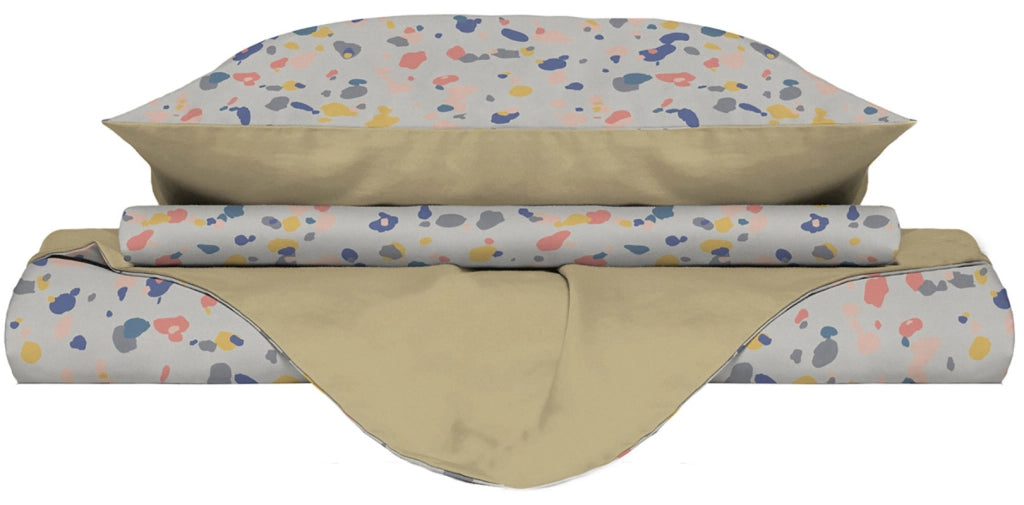 Copripiumino Singolo Double Face con Federe Stampato Background