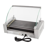 Macchina professionale per hot dog in teflon 12 salsicce 1.400 watt 3614091