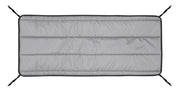 Cuscino trapuntato impermeabile grigio scuro per sedia da giardino AIO FACTORY 150x50 cm