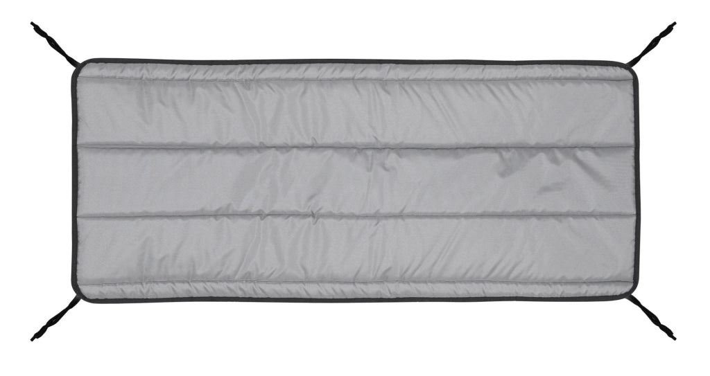 Cuscino trapuntato impermeabile grigio scuro per sedia da giardino AIO FACTORY 150x50 cm