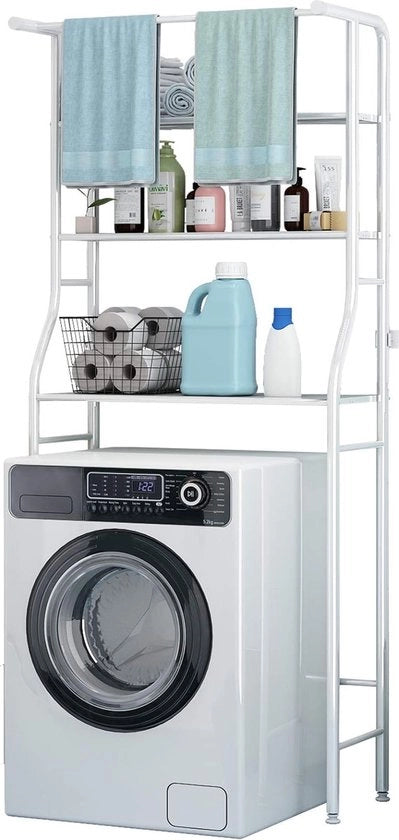 Scaffale di archiviazione per bagno - 25D x 68P x 163H centimetro