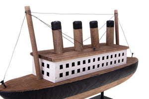 Modellino Barca Motore 55x13 H 32 cm