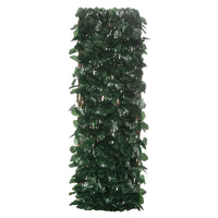 Arella Siepe Sintetica Artificiale a 2 Sezioni 200x100 cm da 356 Foglie di Edera Verde e Marrone