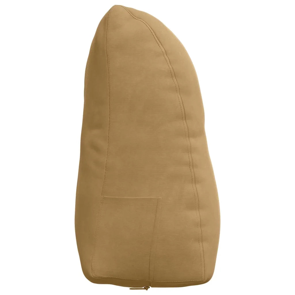 Cuscino per Schiena Marrone 45 x 24 x 50 cm Velluto