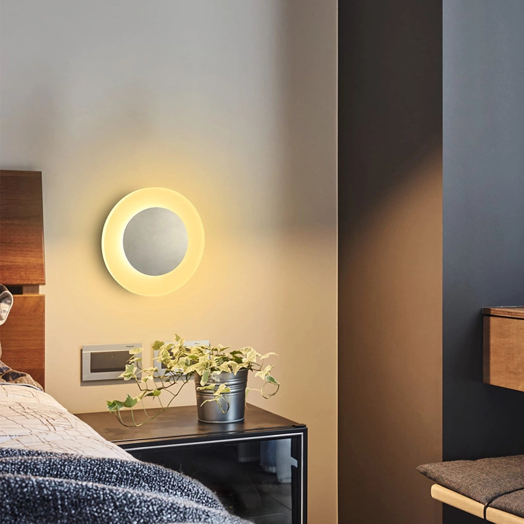 ZMH Applique da parete moderna a LED per interni 16cm 68W bianco caldo per corridoio o scale