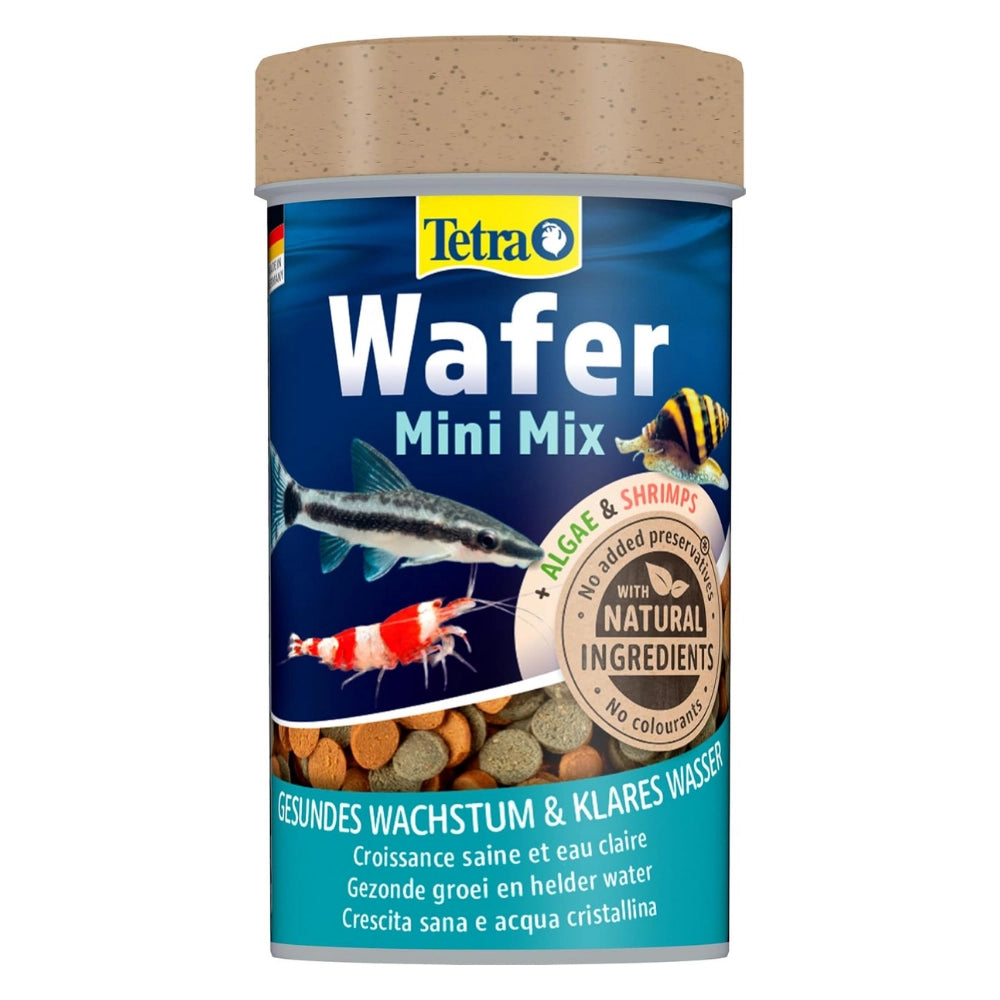 Tetra Wafer Mini Mix 100ml - Alimento Base per tutti i pesci da Fondo e  Crostacei