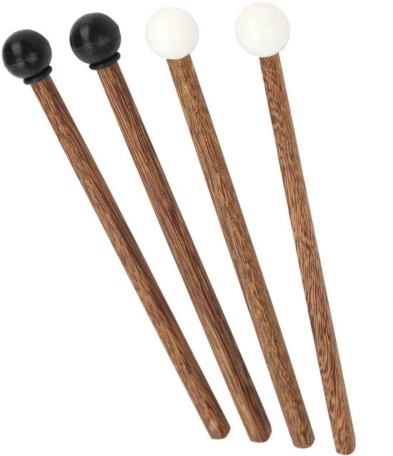 Drumstocchi 16,5 Cm - Manico in Gomma - Impugnatura Leggera in Wenge - Anticorrosivo - Progettazione Compatta - Lunga Durata - Manico per Tamburo