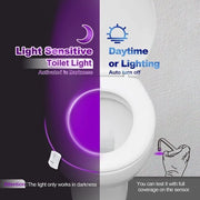 Luce LED per il water - luce notturna per il water - Classe di Efficienza A++ - luce da bagno, water, luce notturna, sensore di movimento - luce notturna per il water con sensore di movimento