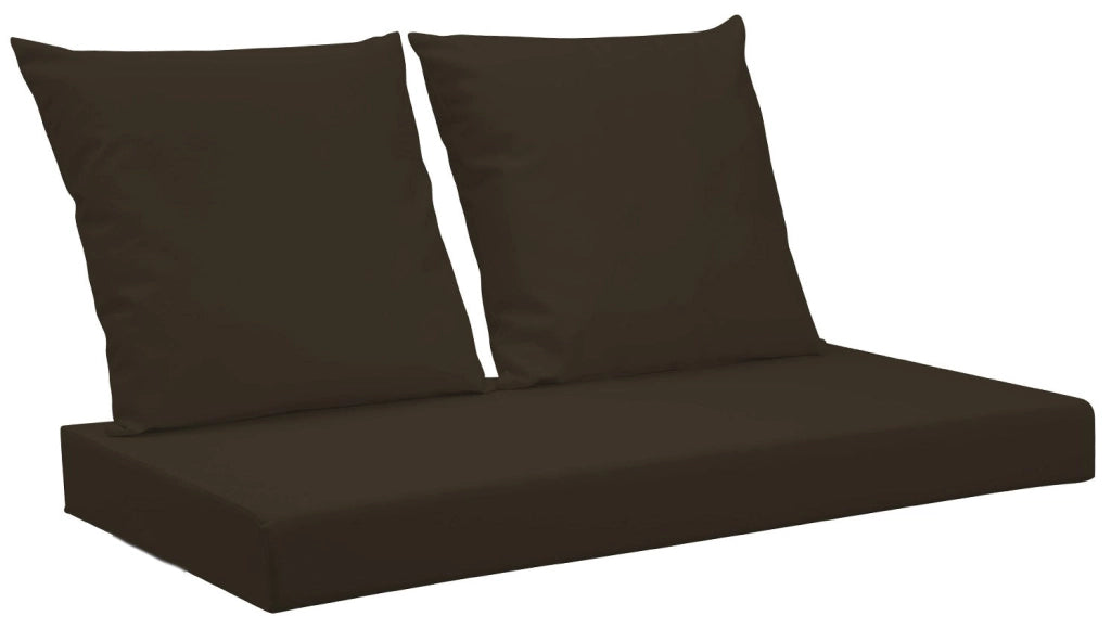 Cuscini per Pallet 120x80 cm Seduta e Schienale in Similpelle Mariotti Belem Marrone