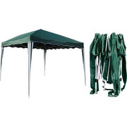 GAZEBO RICHIUDIBILE DOMUS  ACCIAIO/POLY VERDE MT 3X3