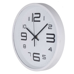 Orologio da Parete Ø30 cm in Plastica Bianco