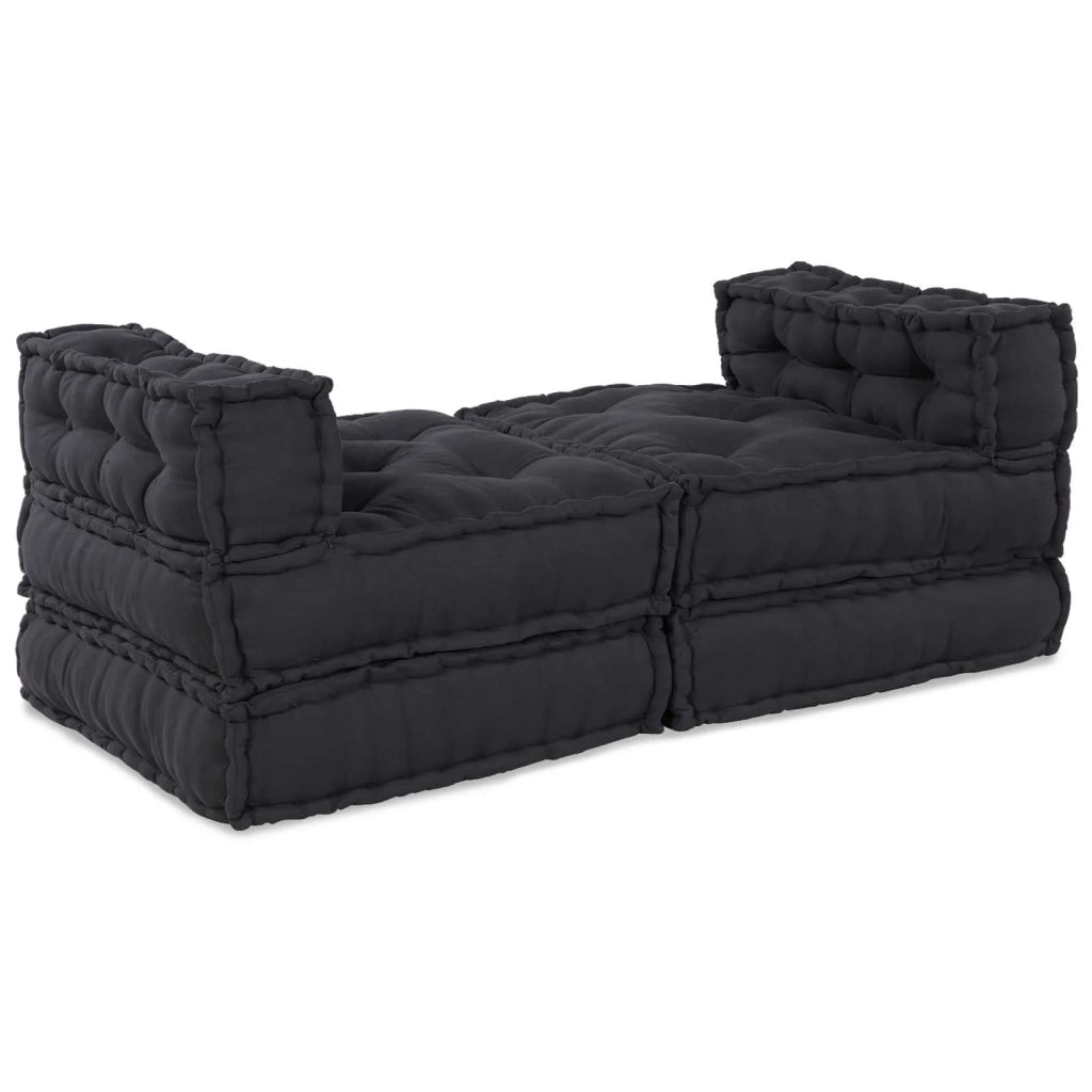 Unità di Divano Modulare 4 pcs Antracite Tessuto 3315069