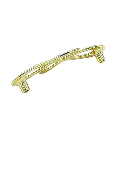 Cassettiera arte povera 6 cassetti legno noce scuro maniglia oro 50x35x105 - Mobili 2G