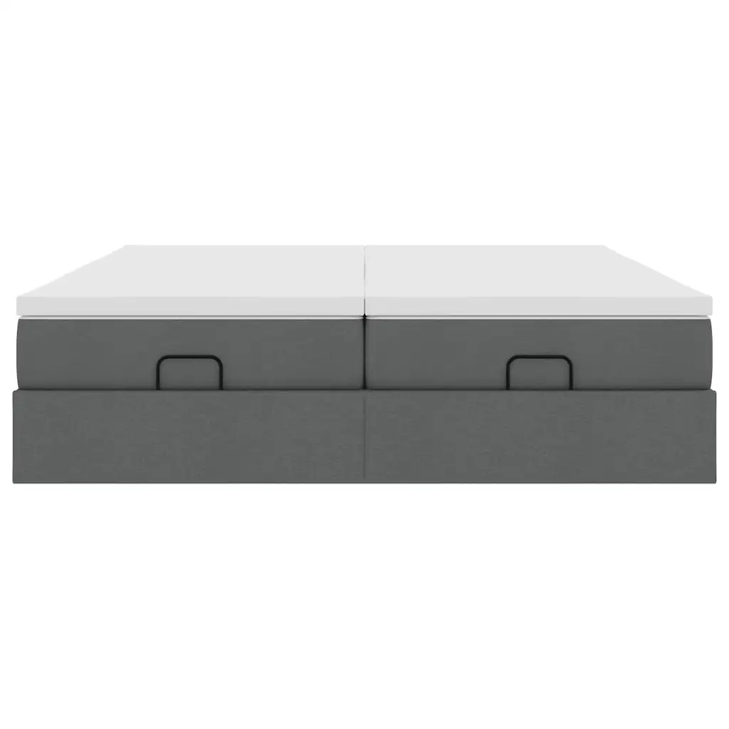 Struttura Letto Pouf con Materassi 160x200 cm in Tessuto 3311235