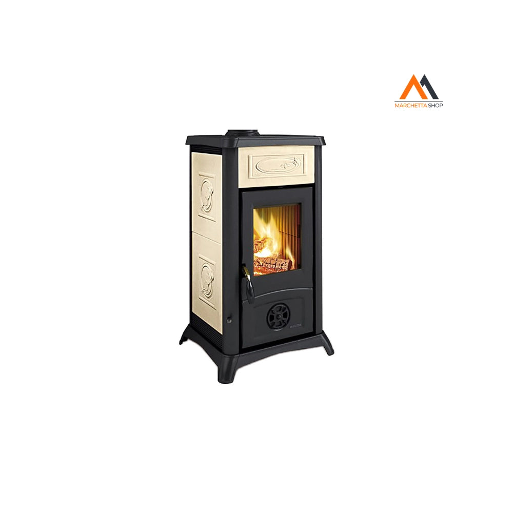 STUFA A LEGNA 'GEMMA' 6 kW - colore bianco