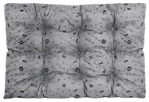 AIO FACTORY 120x80 cm PRESTIGE Letto per cani impermeabile Ossa nere