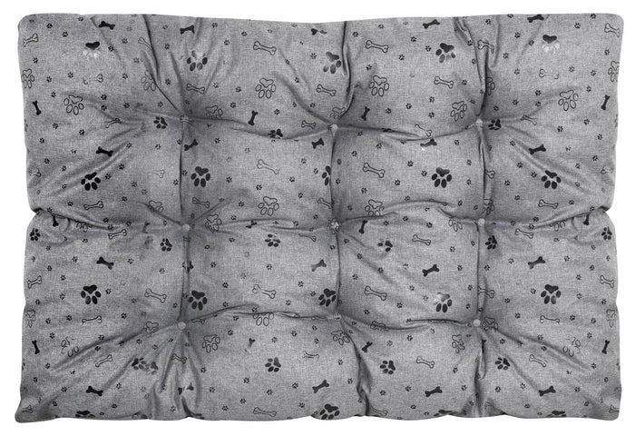 AIO FACTORY 120x80 cm PRESTIGE Letto per cani impermeabile Ossa nere