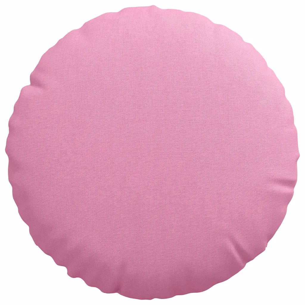 Cuscini per Seduta 2 pcs Rosa Ø30 x 13 cm Tessuto 42014098