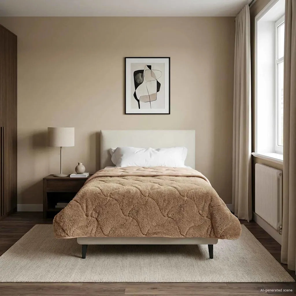 Duvet Estivo Talpa 135 x 200 cm Microfibra e Fleece Teddy