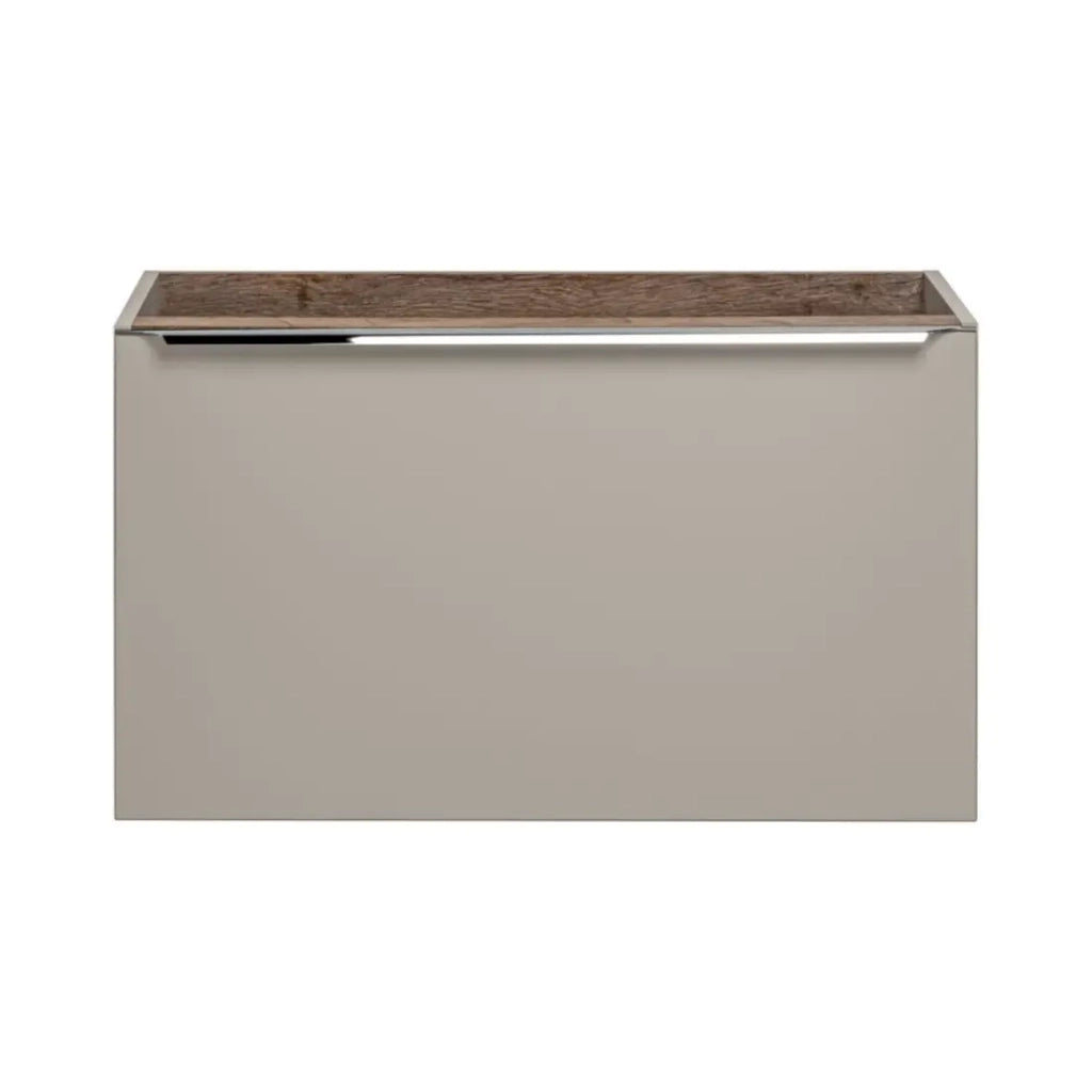 Mobile sottolavabo VANTA taupe 80 cm – modello sospeso con 2 cassetti