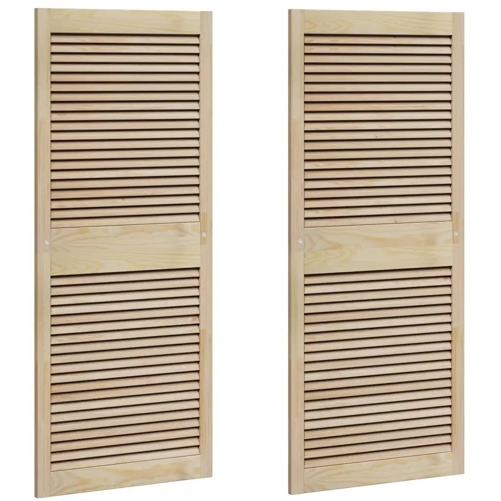 Porta per Armadio 2 pcs Naturale 140,5 x 2,1 x 59,5 cm 42019265