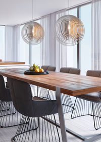 Lampada a Sospensione da Interno  E27 in Legno naturale Colore di Legno