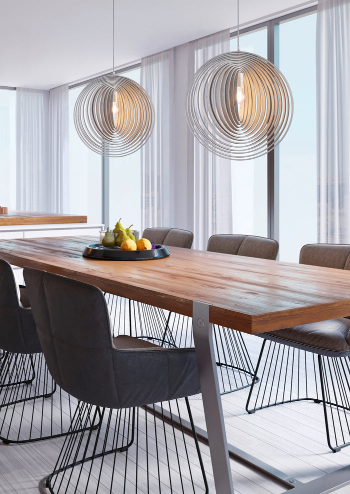 Lampada a Sospensione da Interno  E27 in Legno naturale Colore di Legno