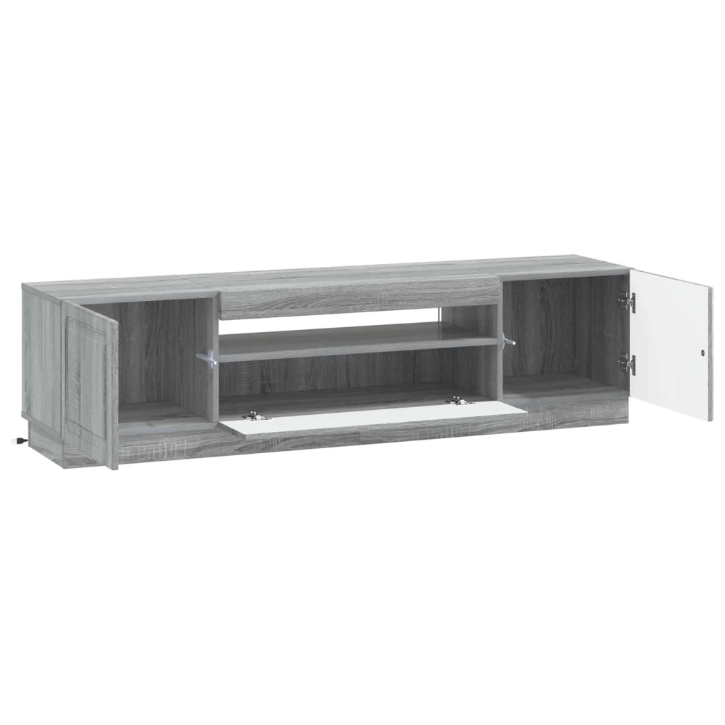 Mobile TV LED Sonoma grigio Legno ingegnerizzato 897791
