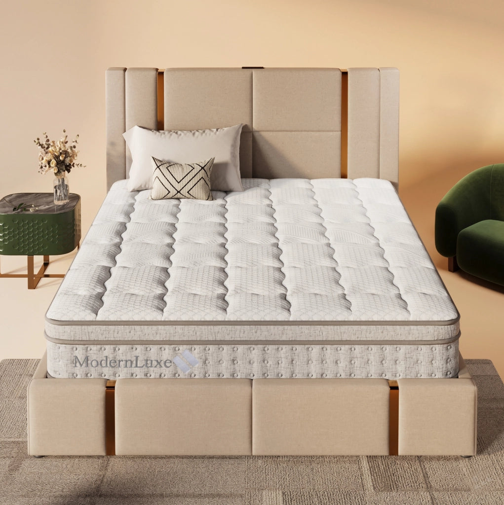 Materasso a molle insacchettate 140x190 cm H3 con 7 zone e schiuma fredda