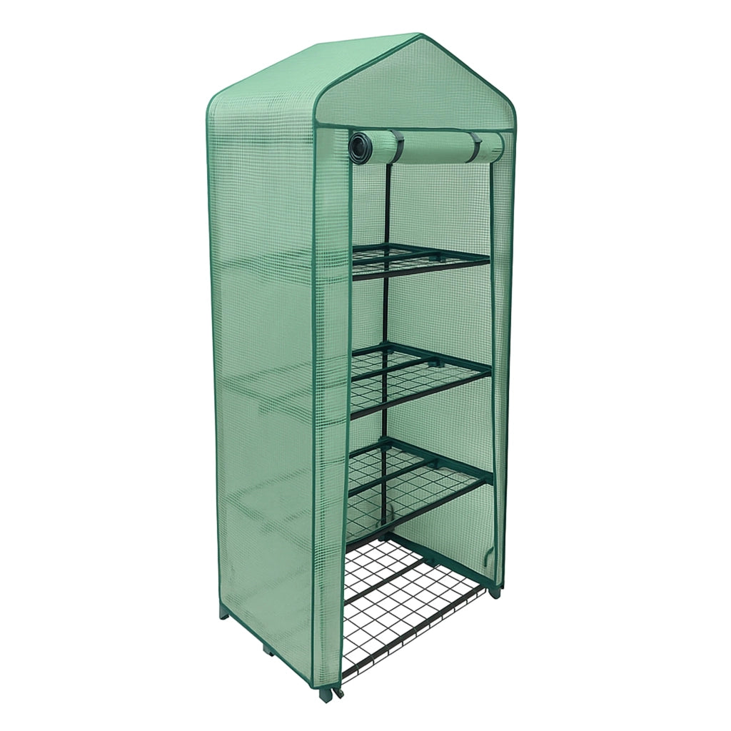 Mini Serra da Appartamento e Giardino Leggera Compatta facile da Montare con Copertura Resistente al Tempo e ai Raggi UV - Copertura in PE