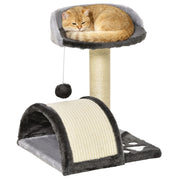 ¨¢rbol Rascador para Gatos ¨C zephmum ¨C Grigio 35.5x37x46 cm