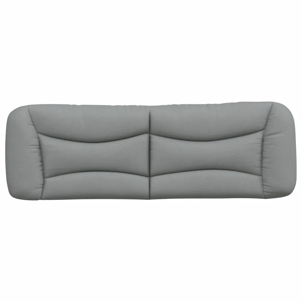 Cuscino Testiera-Cuscino per Testiera Hvar Grigio Chiaro 152 cm in Tessuto
