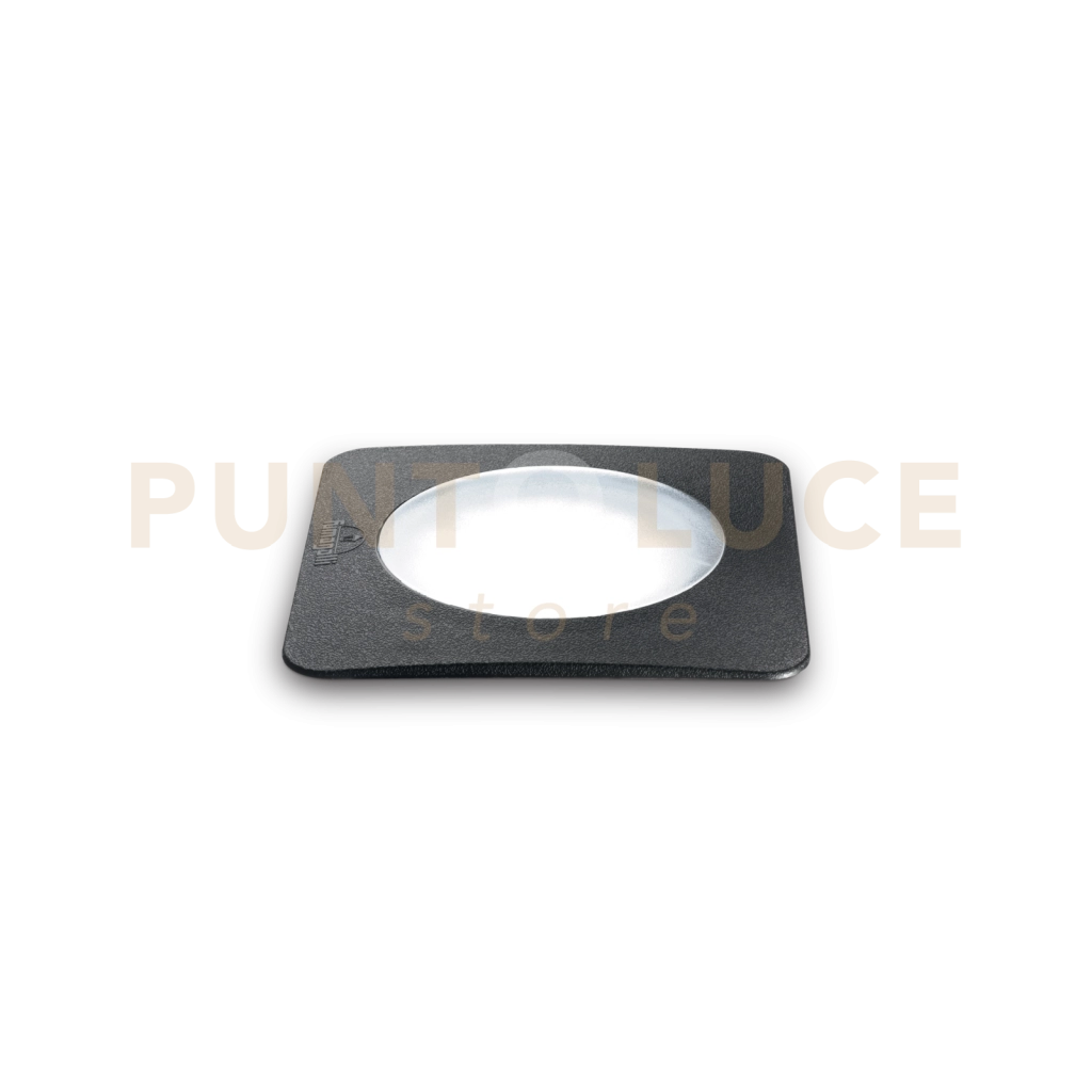 WAY SQUARE SEGNAPASSI IP67 1 LUCE ATTACCO GX53 NERO 12CM WIDE FASCIO LUMINOSO