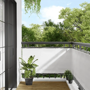 Paravento da Balcone-Pannello per balcone Bianco 75x800 cm 100% Poliestere Oxford