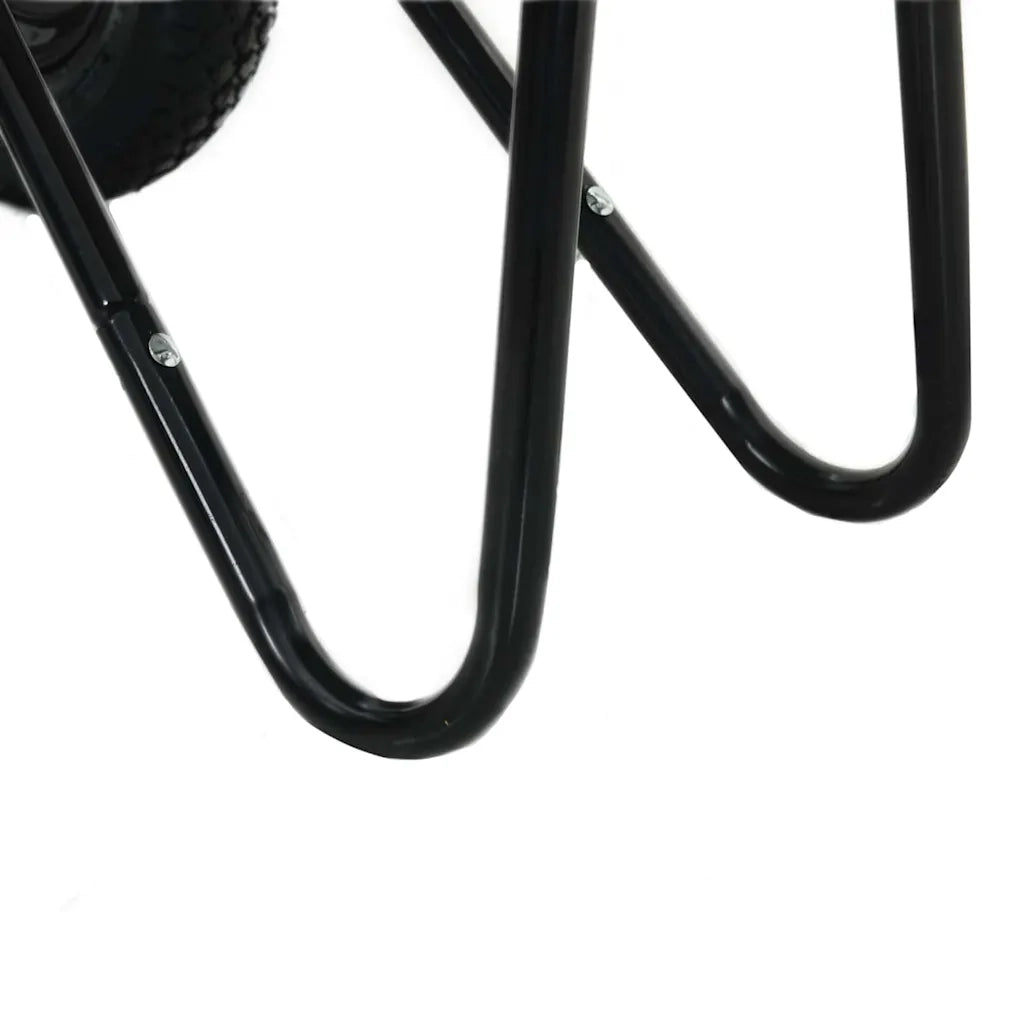 Carriole Argento e Nero 124 x 73 x 65 cm Acciaio CFW1169112