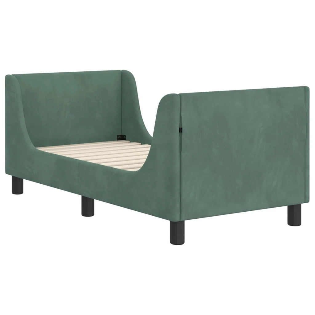 Struttura letto per bambini con testata Verde Mare 70 x 140 cm