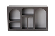 Credenza in legno "Liva 120" - 120 x 37 x 74 cm - Grigio antracite
